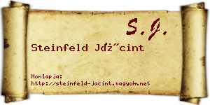 Steinfeld Jácint névjegykártya